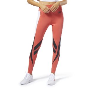 Legginsy Damskie Reebok Classic Vector Różowe PL 09CKRTD